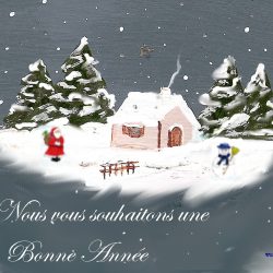 carte :Bonne Année Paysage
